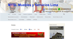 Desktop Screenshot of mueblesyservicioslima.com